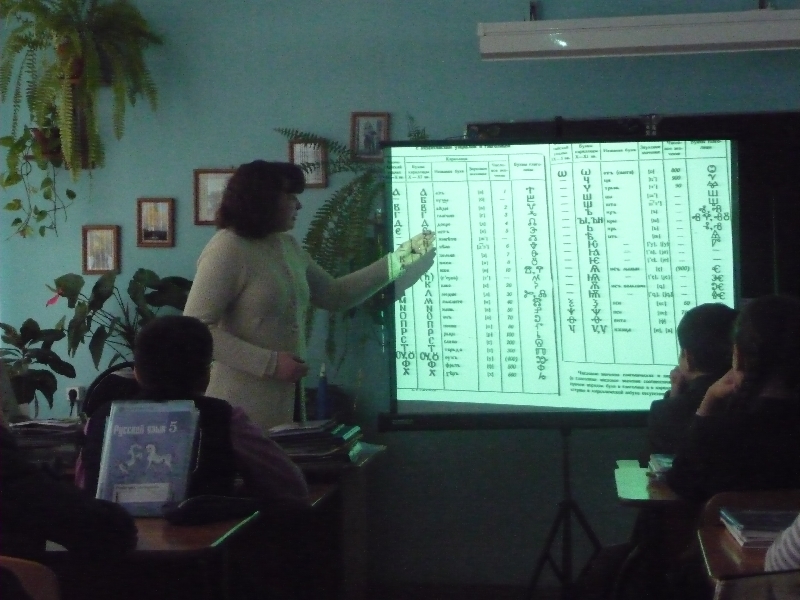 Лекция-презентация «История славянской письменности» для учащихся школы № 56